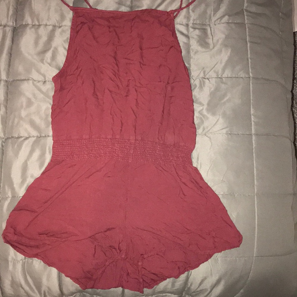 Brandy Maroon romper